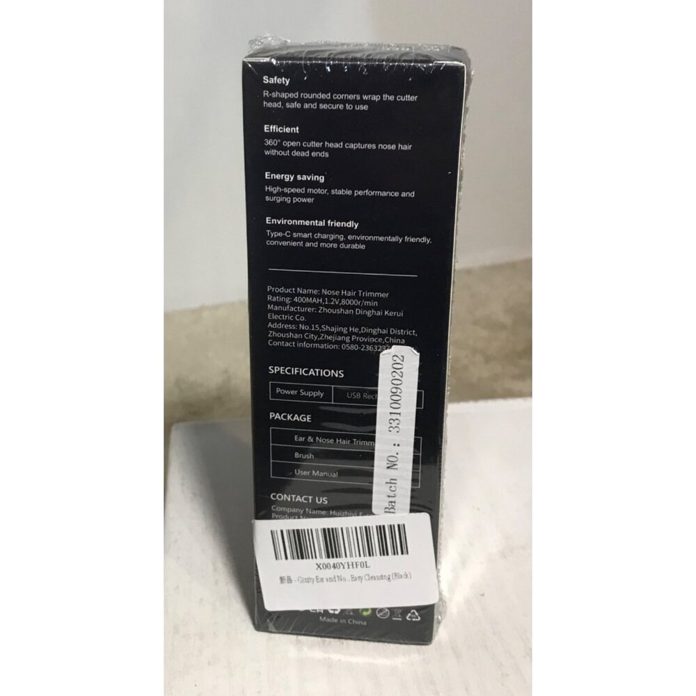 Nose & Ear Hair Trimmer With Safety Cone Design & Washable Head Sealed - Picture 3 of 5